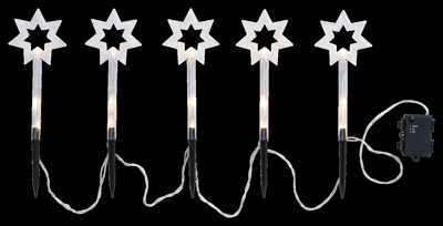 LIVARNO home Kerstverlichting tuin (Ster met steel)