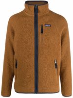 Patagonia sweat zippé à patch logo - Marron