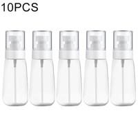 10 stuks Portable hervulbare plastic Fine mist parfum spray fles transparante lege spray sproeier fles 60ml (transparant)