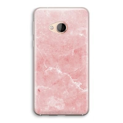 Roze marmer: HTC U Play Transparant Hoesje