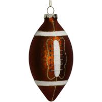 Ornament rugby ball glass brown 13cm Kersten - Kersten