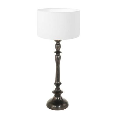 Steinhauer TafellampBois met witte kap - 3764ZW