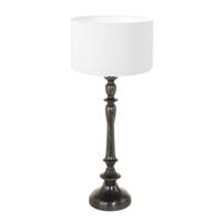 Steinhauer TafellampBois met witte kap - 3764ZW
