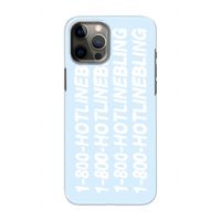 Hotline bling blue: Volledig geprint iPhone 12 Hoesje