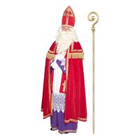 Sinterklaas kostuum - inclusief gouden staf 185 cm - thumbnail