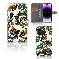 Wallet Case iPhone 15 Pro Max Barok Flower