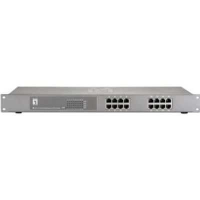 LevelOne FEP-1612 Fast Ethernet (10/100) Power over Ethernet (PoE) Grijs - [FEP-1612W120]