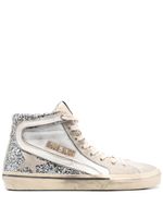 Golden Goose baskets montantes Slide - Argent