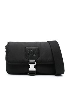 Palm Angels sac porté épaule à motif monogrammé - Noir