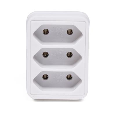 Benson Stopcontact splitter - triple - wit - voor 3 platte stekkers - verdeelstekkers
