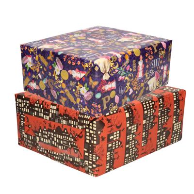 Sinterklaas inpakpapier - cadeaupapier - 6x rollen - 2,5 x 0,7 meter - 2 soorten prints
