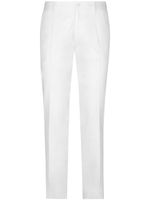 Dolce & Gabbana pressed-crease tailored trousers - Blanc