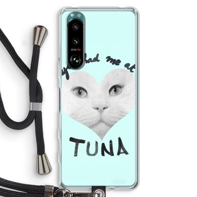You had me at tuna: Sony Xperia 5 III Transparant Hoesje met koord