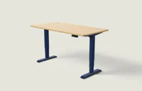 Desktronic HomePro bureau Diepblauw / Eiken / 160x80 cm