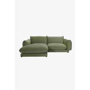 Sissy-Boy Countess 3-zits bank chaise longue links Olive green