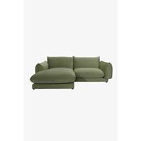 Sissy-Boy Countess 3-zits bank chaise longue links Olive green