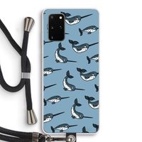 Narwhal: Samsung Galaxy S20 Plus Transparant Hoesje met koord
