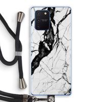 Witte marmer 2: Samsung Galaxy Note 10 Lite Transparant Hoesje met koord