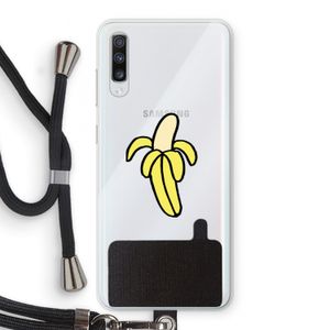 Banana: Samsung Galaxy A70 Transparant Hoesje met koord