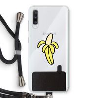 Banana: Samsung Galaxy A70 Transparant Hoesje met koord