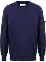 Stone Island pull à patch Compass - Violet - thumbnail