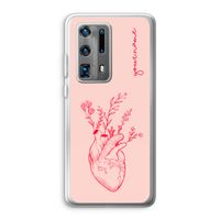 Blooming Heart: Huawei P40 Pro Plus Transparant Hoesje