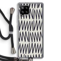 Marrakech Zigzag: Samsung Galaxy A42 5G Transparant Hoesje met koord
