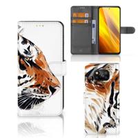 Hoesje Xiaomi Poco X3 | Poco X3 Pro Watercolor Tiger Hoesje Xiaomi Poco X3 | Poco X3 Pro Watercolor Tiger