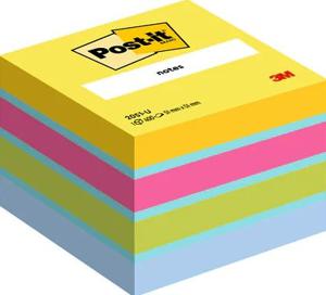 Post-It 2051-U zelfklevend notitiepapier Vierkant Blauw, Groen, Roze, Geel 400 vel Zelfplakkend