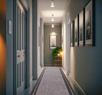 Donkerkaderontwerp Moderne vinyl tapijt