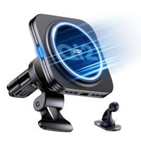 Qi2 Magnetic Wireless Car Charger(Halolock) - Black