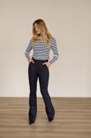 Flair LONG bonded trousers - black - 94812
