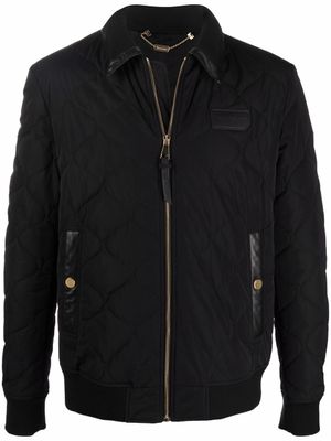 Billionaire veste bomber matelassée à fermeture zippée - Noir