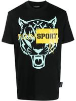 Plein Sport t-shirt à imprimé tigre - Noir