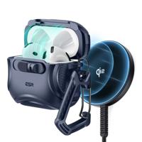 Cyber FlickLock Snap-and-Charge Bundle for AirPods 4 - Dark Blue Cyber FlickLock Snap-and-Charge Bundle for AirPods 4 - Dark Blue