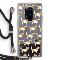 Doggy: OnePlus 8 Pro Transparant Hoesje met koord