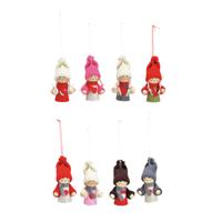 Kersthangers - 8x -?poppetjes - 4 x 7 x 3 cm -?kerstversiering
