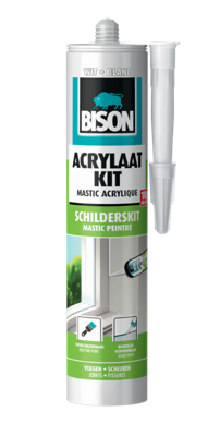 Acrylaatkit Universeel Wit Koker 300 ml - Bison