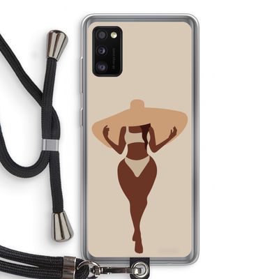 Let's get salty: Samsung Galaxy A41 Transparant Hoesje met koord