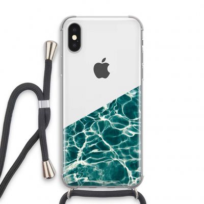 Weerkaatsing water: iPhone XS Transparant Hoesje met koord