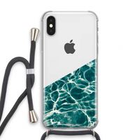 Weerkaatsing water: iPhone XS Transparant Hoesje met koord