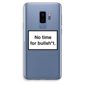 No time: Samsung Galaxy S9 Plus Transparant Hoesje