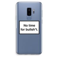 No time: Samsung Galaxy S9 Plus Transparant Hoesje