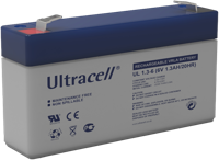 Ultracell loodaccu 6v 1,3Ah