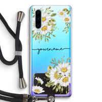 Daisies: Huawei P30 Transparant Hoesje met koord