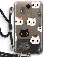 Katten: LG K10 (2017) Transparant Hoesje met koord
