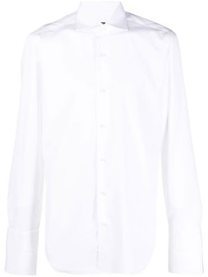 Barba chemise en coton à manches longues - Blanc