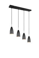 Trio Hanglamp Farin 4-lichts zwart R30694032