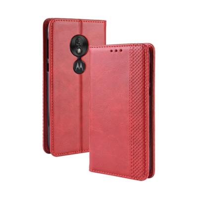 Magnetische Buckle retro textuur horizontale Flip lederen case voor Motorola Moto G7 Play (Amerikaanse versie) met houder & kaartsleuven & portemonne