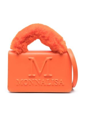 Monnalisa sac porté épaule à logo embossé - Orange